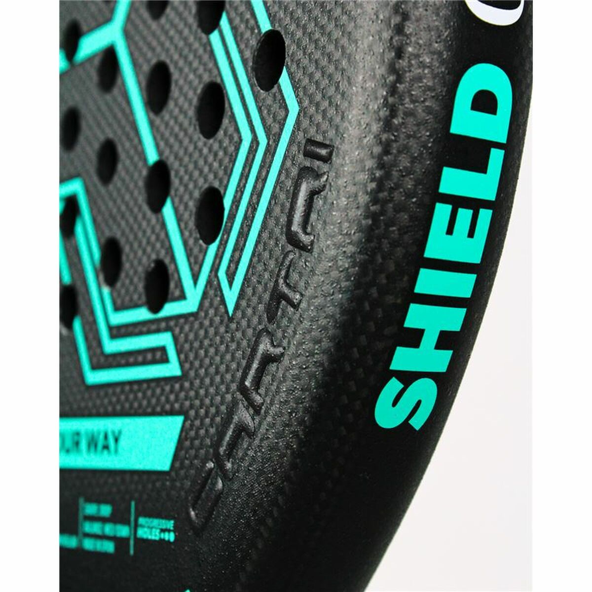 Padel Racket Cartri Shield Alpha Zwart